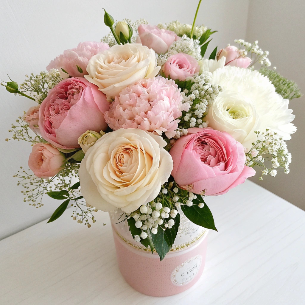 Lavender mist bouquet with sage green accents