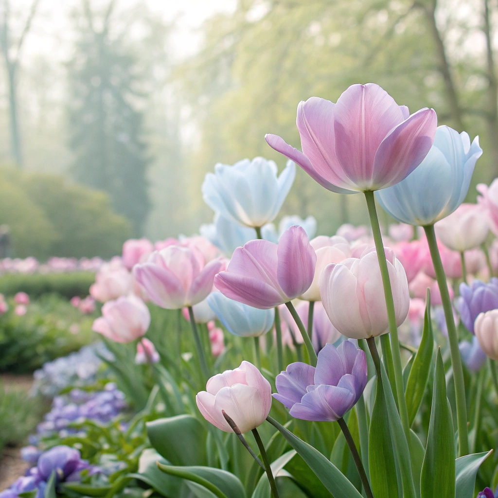 Pastel mixed seasonal bouquet