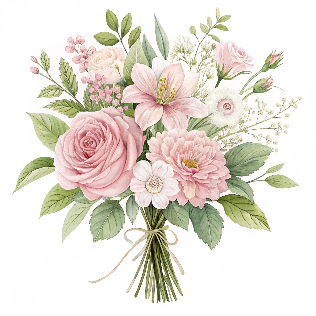 Elegant white and green arrangement